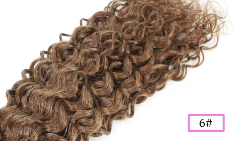 Extensiones de cortina naturales rizadas