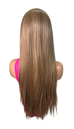 Peluca sintética lisa Balayage (Lea)