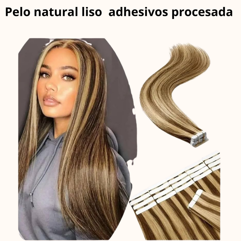 Extensiones adhesivas invisibles finas lisas