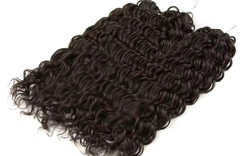 Pelo rizado de crochet