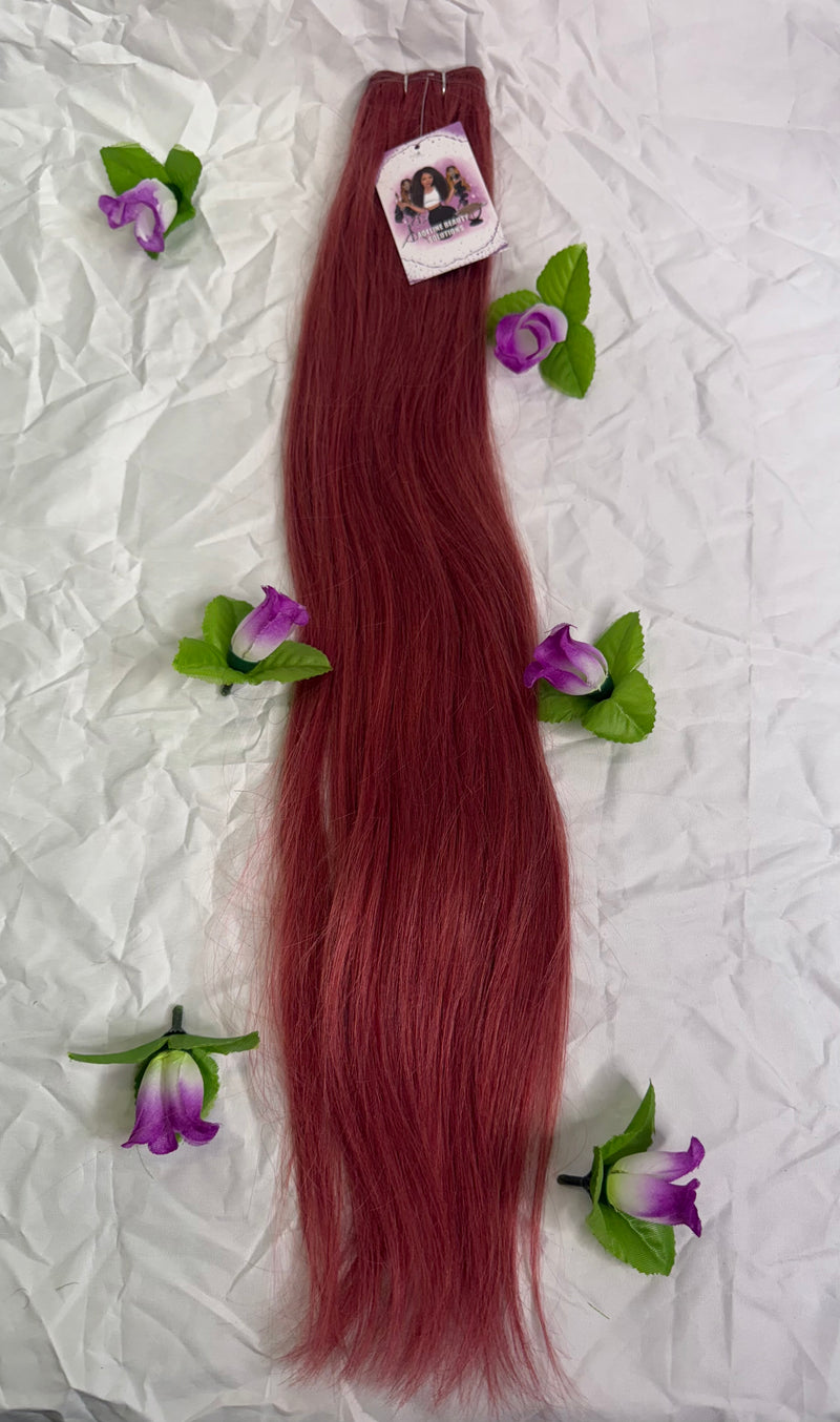 Pelo natural europeo 60cm/24” liso color #1001