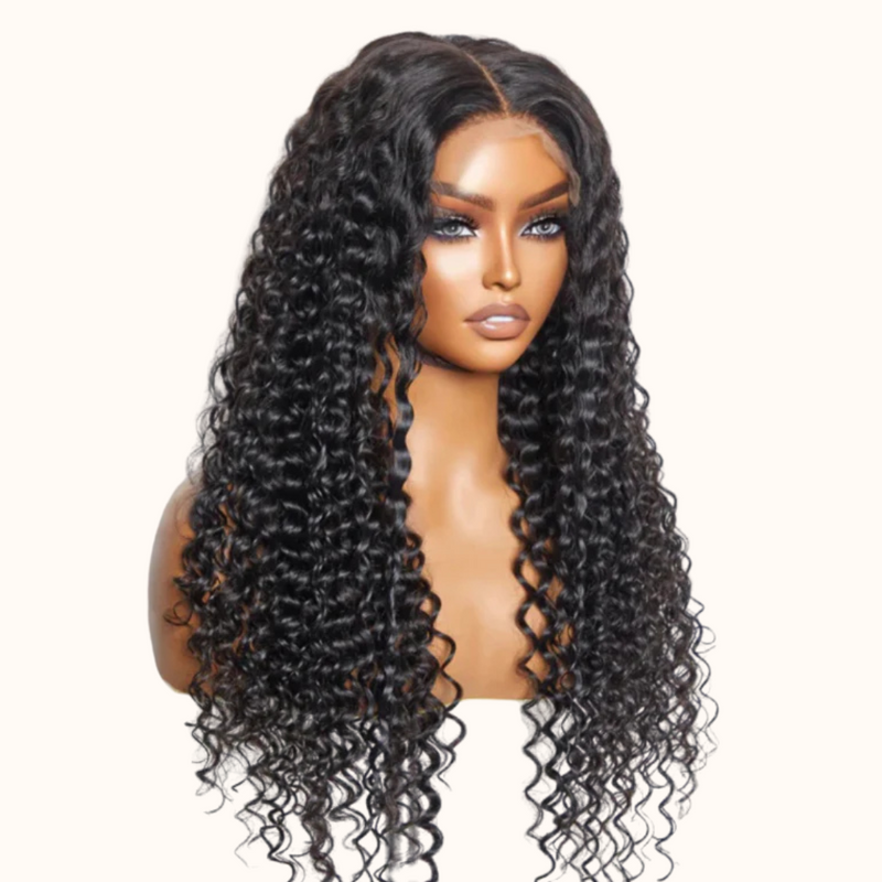 Peluca natural HD real negra