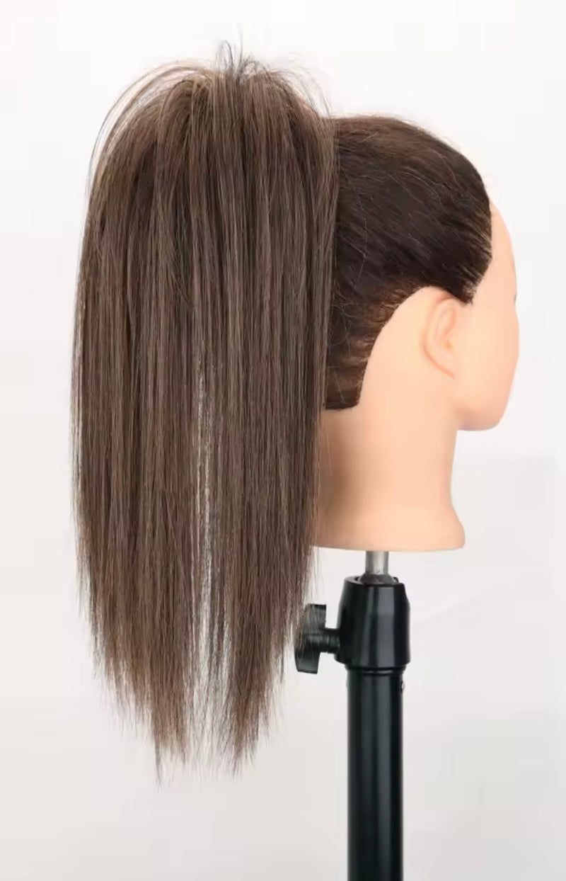 Coleta corta de pelo fibra orgánica con clip resistente al calor