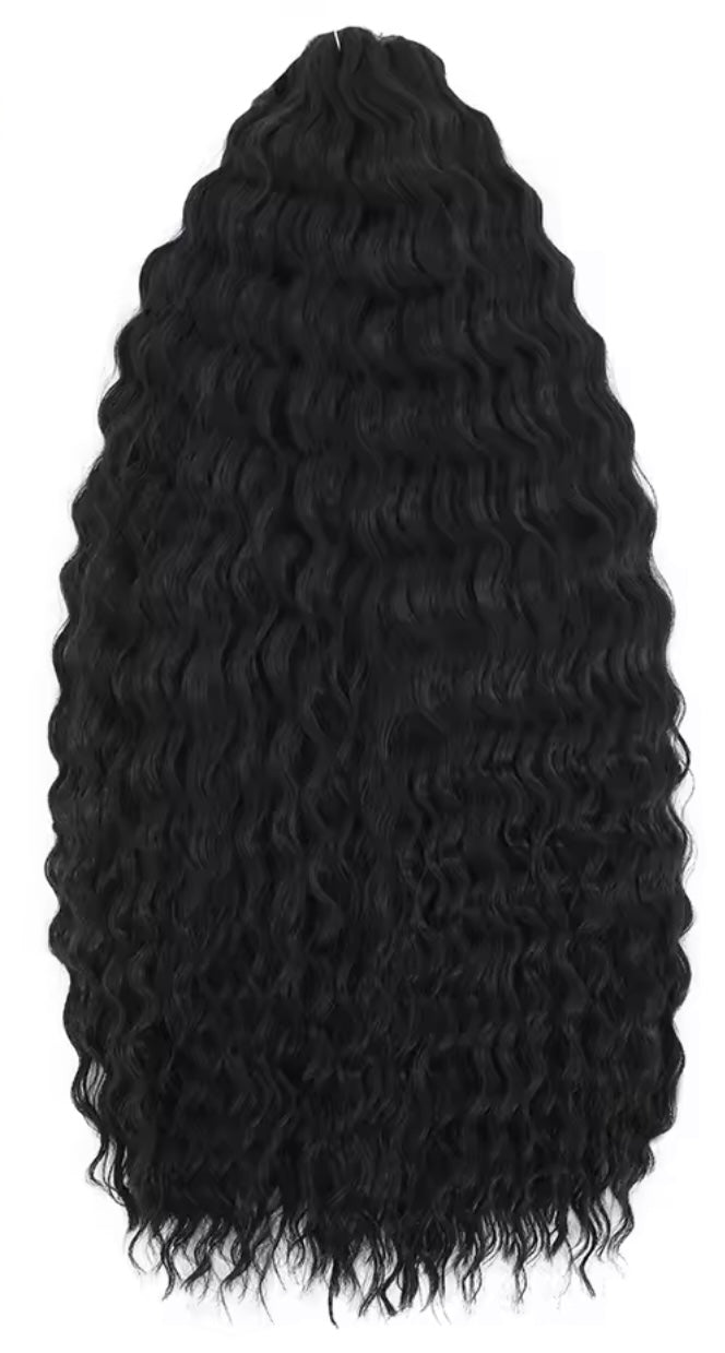 Pelo rizado de crochet