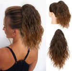Coleta corta de pelo fibra orgánica con clip resistente al calor