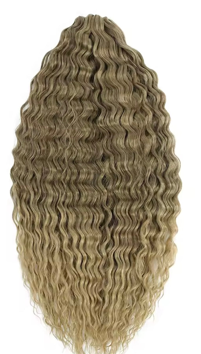 Pelo rizado de crochet