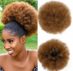 Coleta afro de pelo natural