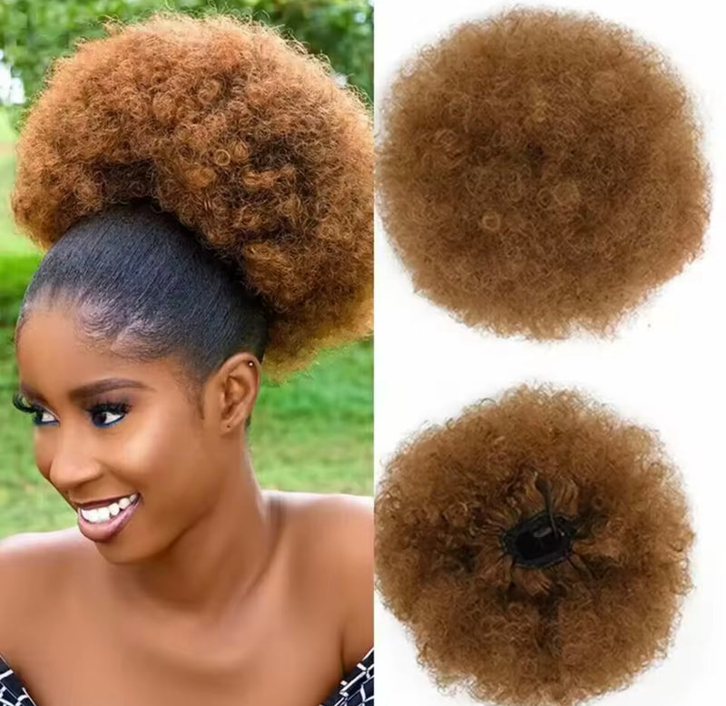 Coleta afro de pelo natural
