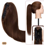 Coleta de pelo natural con clip