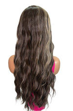 Peluca sintética ondulada Balayage resistente al calor (Loveth)
