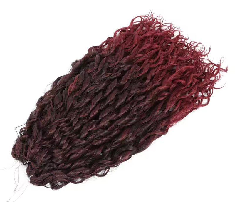 Pelo rizado de crochet