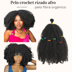 Pelo crochet rizado afro