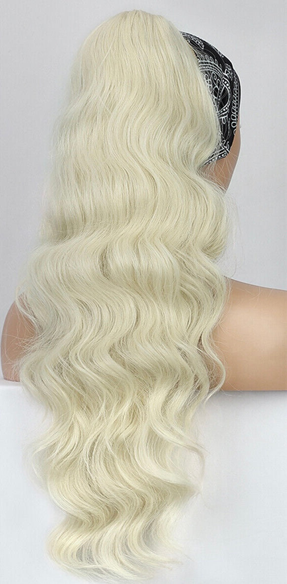 Coleta de pelo natural ondulada