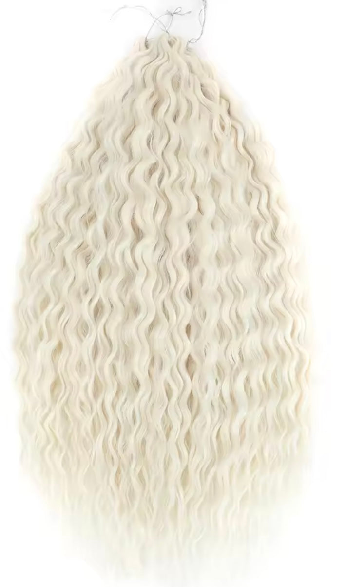 Pelo rizado de crochet
