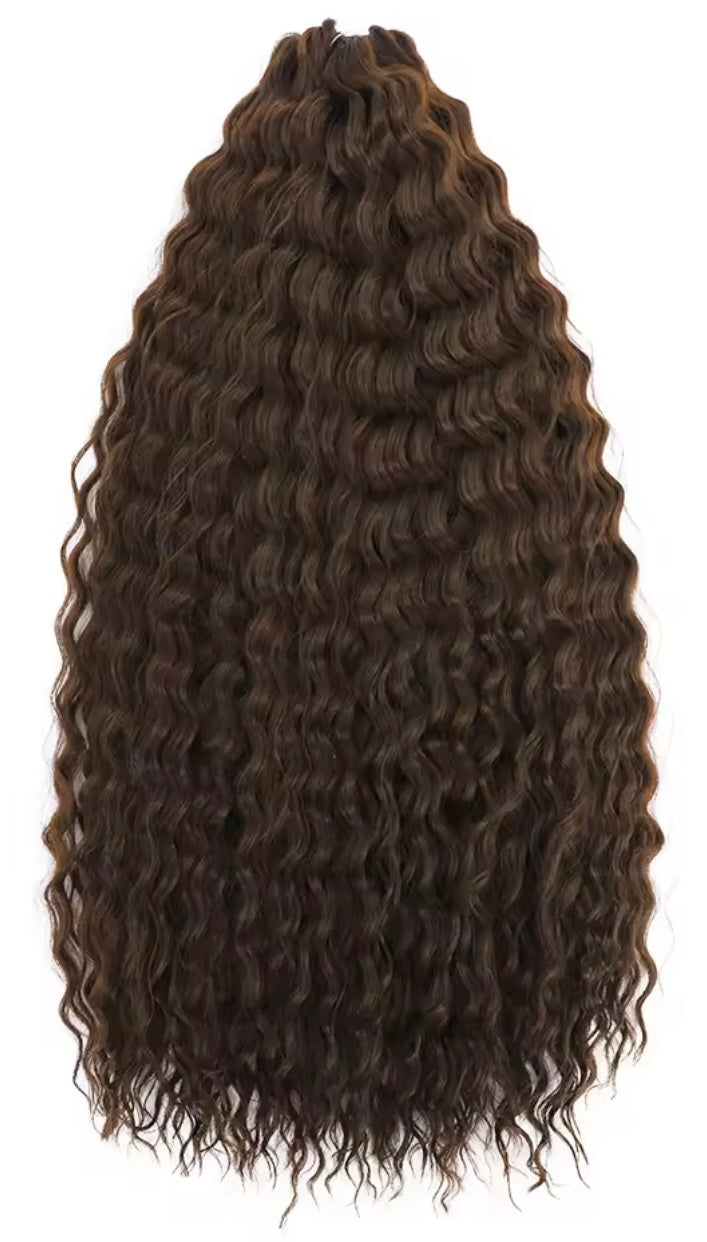 Pelo rizado de crochet