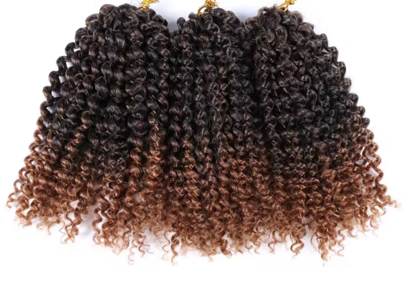 Pelo crochet corto afro rizado
