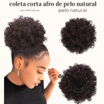 Coleta afro de pelo natural