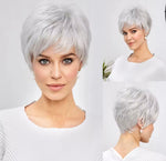 Peluca de pelo natural corta