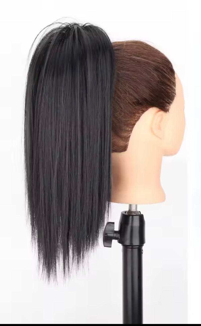 Coleta corta de pelo fibra orgánica con clip resistente al calor