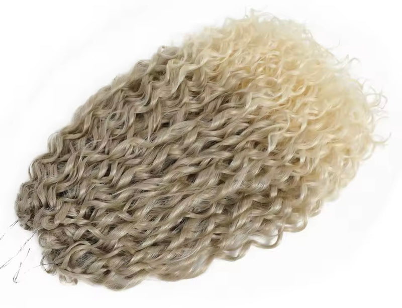 Pelo rizado de crochet