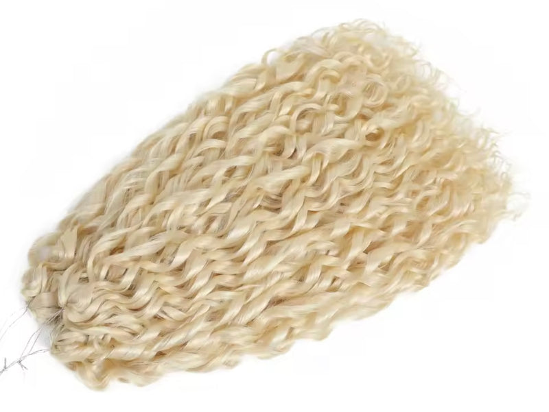 Pelo rizado de crochet