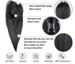 Coleta corta de pelo fibra orgánica con clip resistente al calor