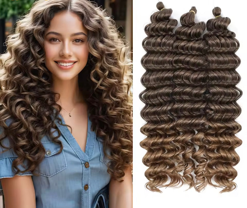 Pelo crochet  ondulado largo