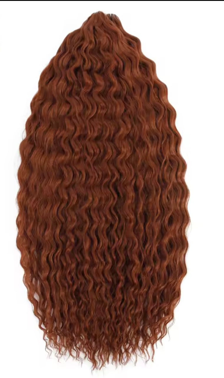 Pelo rizado de crochet