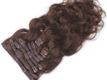 Extensiones de clip onduladas de pelo natural