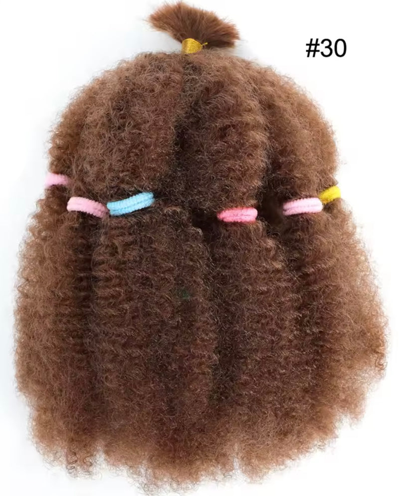 Pelo crochet rizado afro