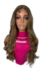Peluca sintética rubia dorada Balayage (Jennifer)