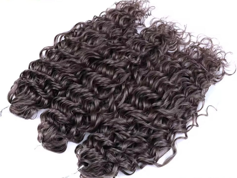 Pelo rizado de crochet