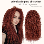 Pelo rizado de crochet