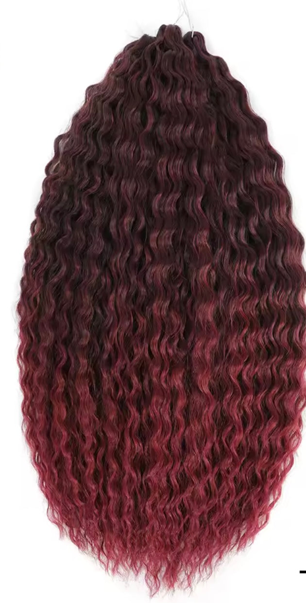 Pelo rizado de crochet