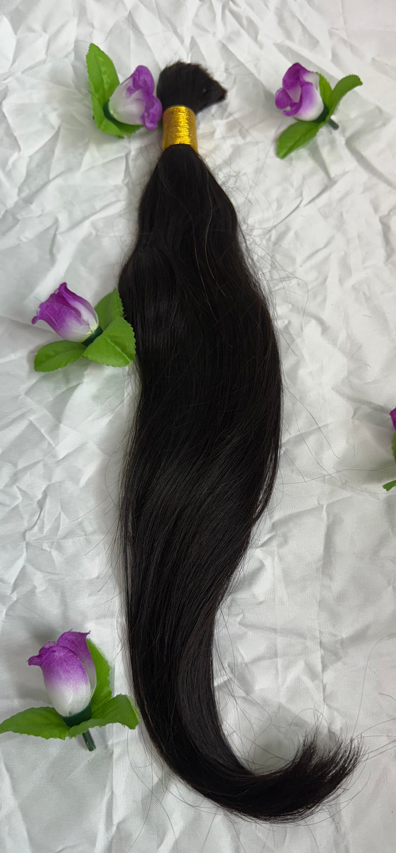 Pelo natural remy a granel , liso, 60cm/24”, color #1b