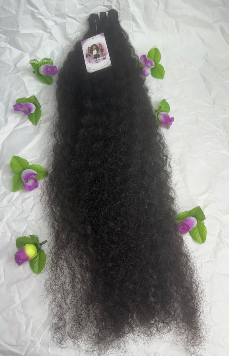 Pelo natural virgen 80cm/30” color natural burmese rizo 100gr