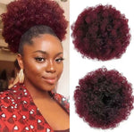 Coleta afro de pelo natural