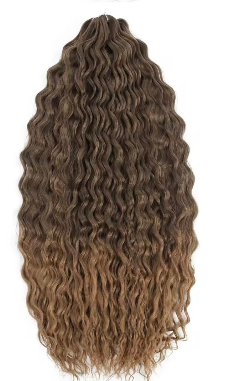 Pelo rizado de crochet