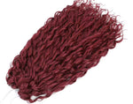 Pelo rizado de crochet