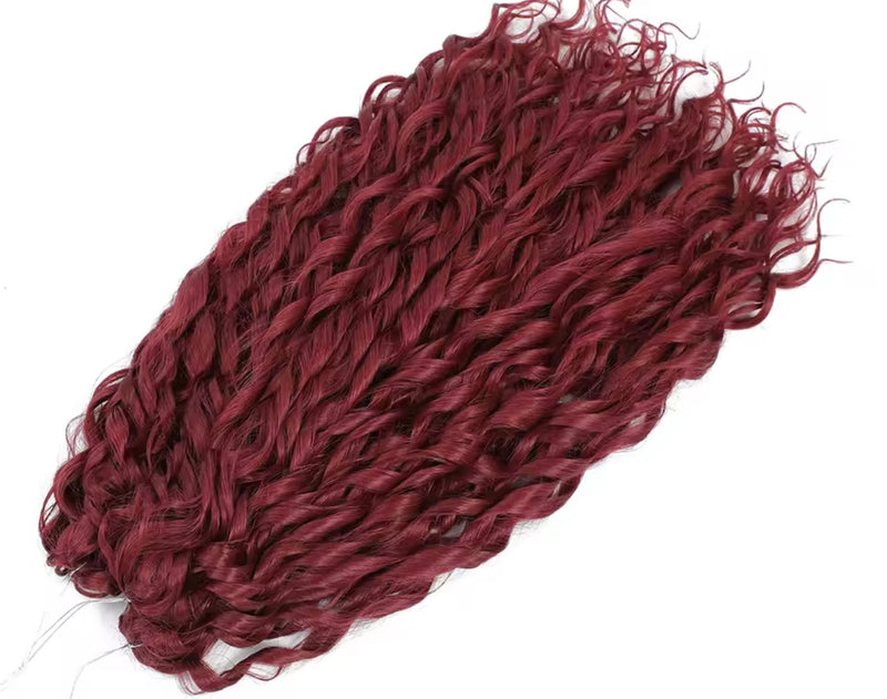 Pelo rizado de crochet