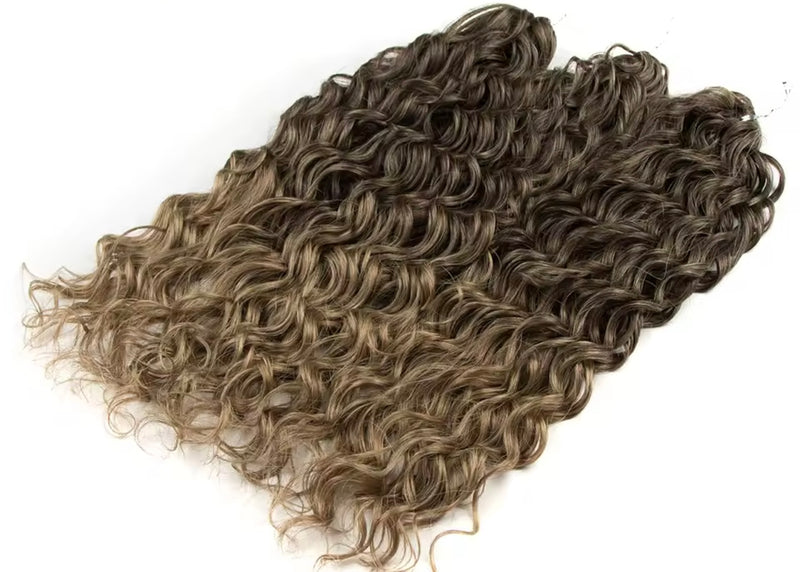Pelo rizado de crochet