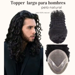 Topper natural pelo largo para hombres
