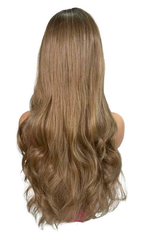 Peluca sintética rubia dorada Balayage (Jennifer)