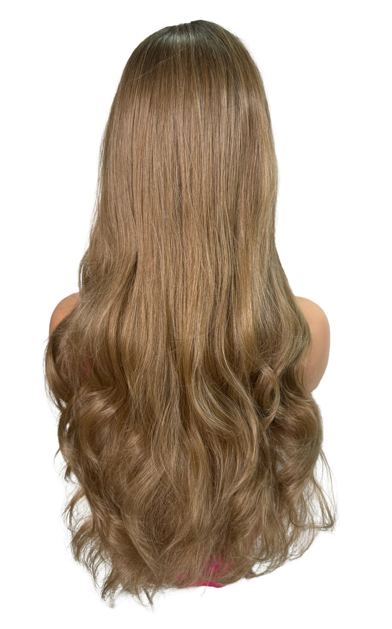 Peluca sintética rubia dorada Balayage (Jennifer)