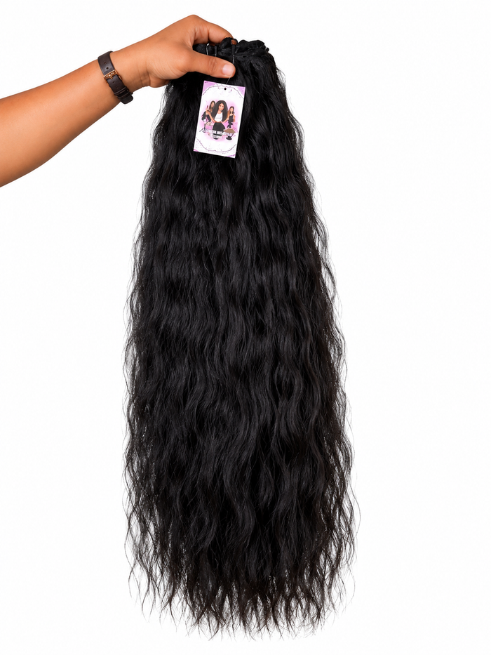 Extensiones de pelo humano 100% virgen de origen vietnamita 30”/70cm, 200gramos,ondulado, negro natural