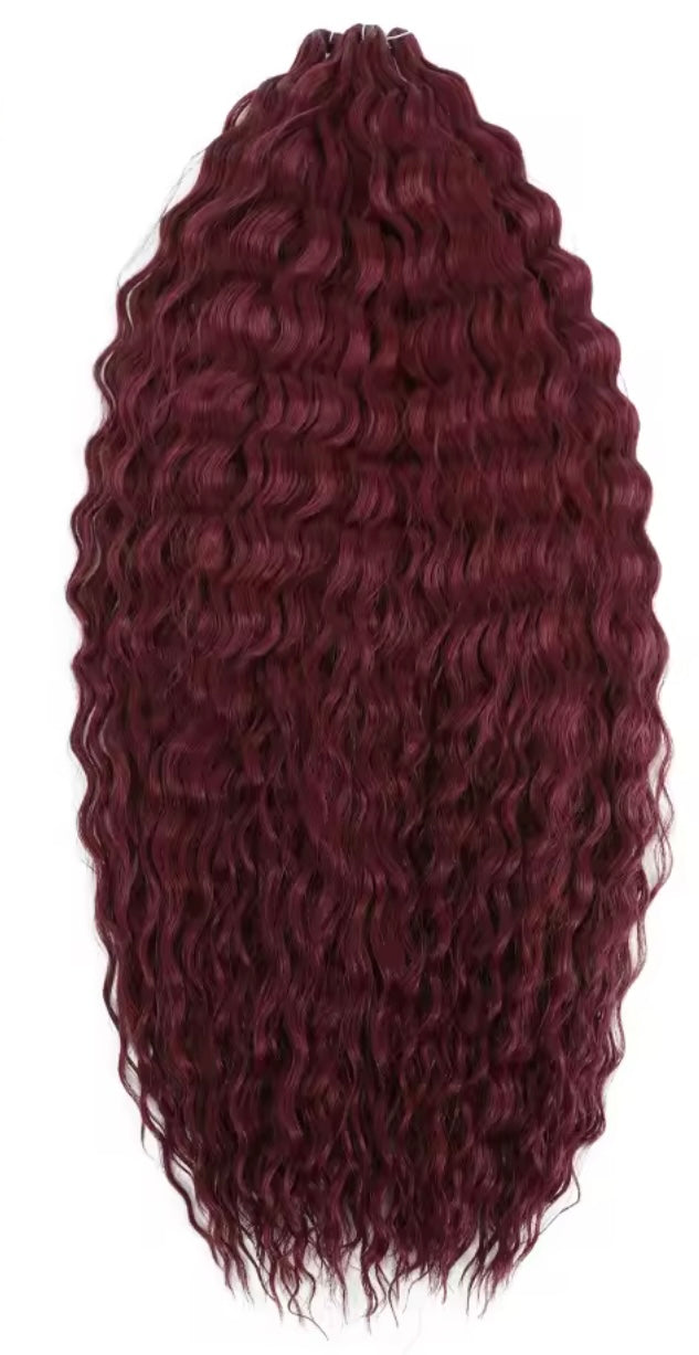 Pelo rizado de crochet