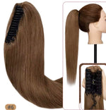 Coleta de pelo natural con clip