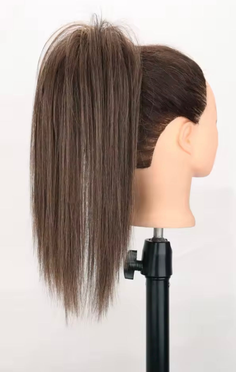 Coleta corta de pelo fibra orgánica con clip resistente al calor