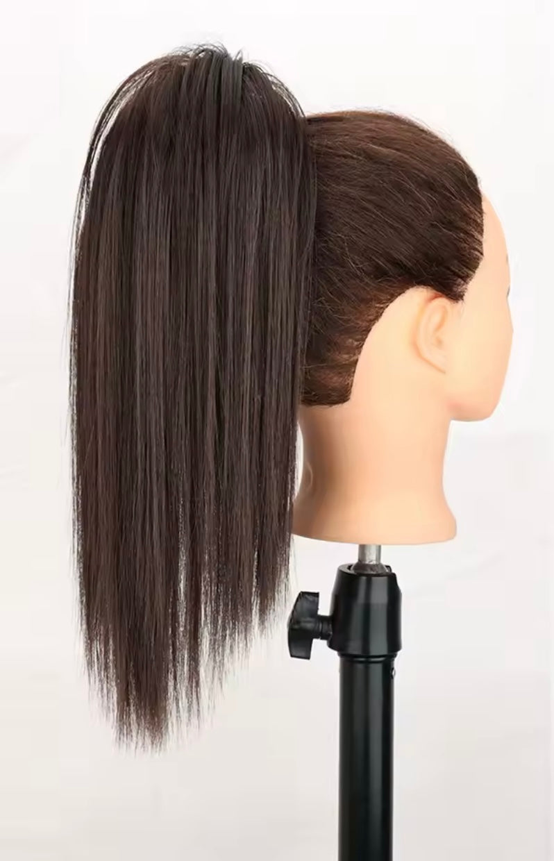 Coleta corta de pelo fibra orgánica con clip resistente al calor