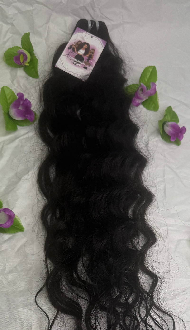 Pelo natural virgen 70cm/28” color natural , rizado natural 100gr